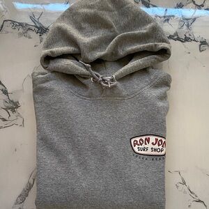 Ron Jon Gray Surf sweat shirt hoodies . Men Medium